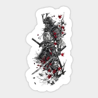 Samurai Warrior. Traditional Japanese. Sticker